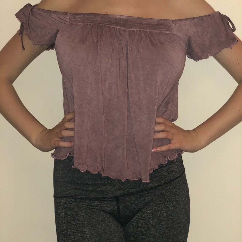 american eagle soft and sexy off the shoulder top